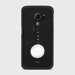 SOLAR SYSTEM Samsung Galaxy S6 Edge case - thin fit matte black (D73)