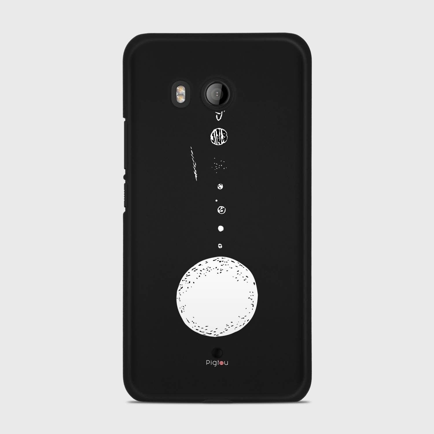 SOLAR SYSTEM HTC U11 case - thin fit matte black (D73)