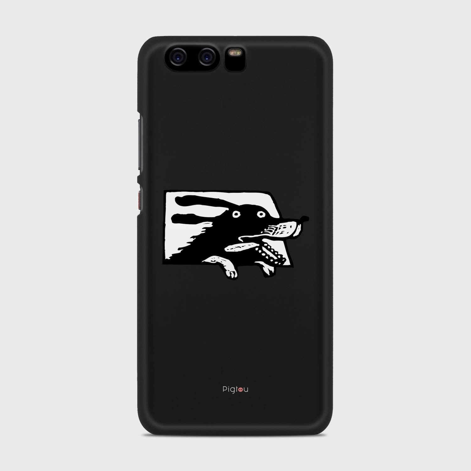 DOG IN A CAR Huawei P10 case - thin fit matte black (D74)