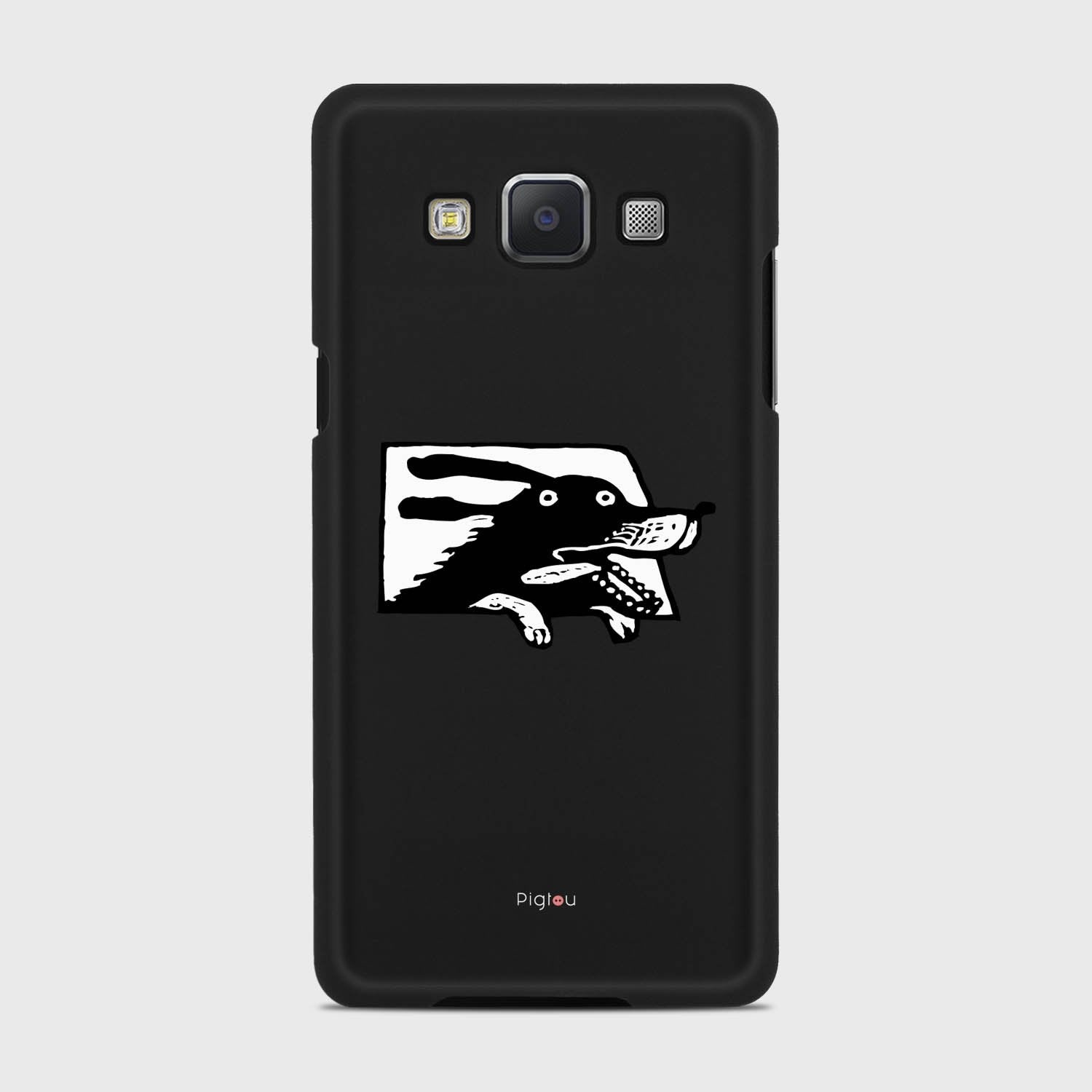 DOG IN A CAR Samsung Galaxy A5 (2015) case - thin fit matte black (D74)