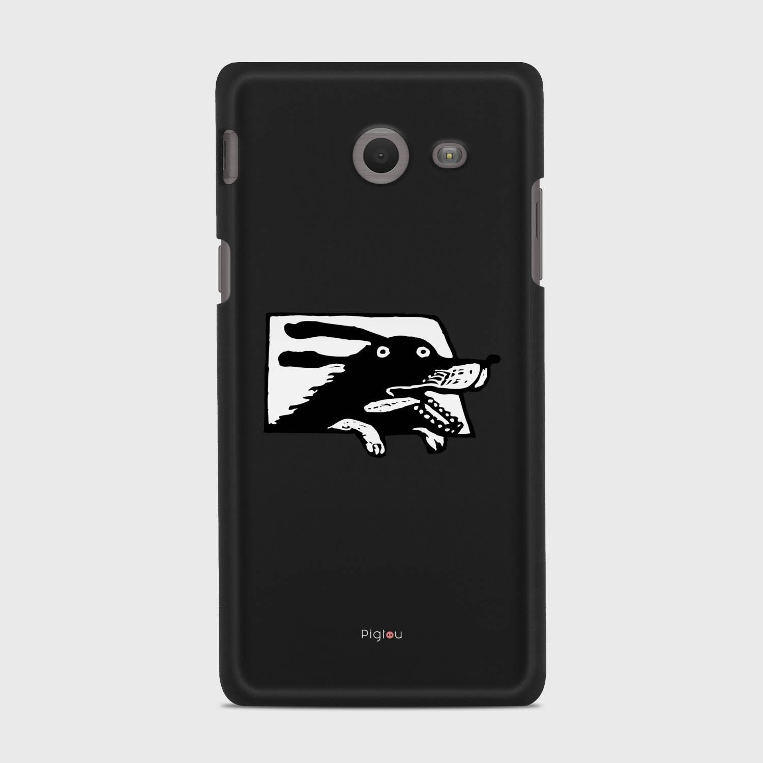 DOG IN A CAR Samsung Galaxy J5 (2017) Verizon case - thin fit matte black (D74)