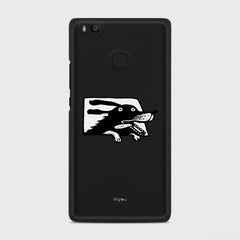 DOG IN A CAR Huawei P9 Lite case - thin fit matte black (D74)