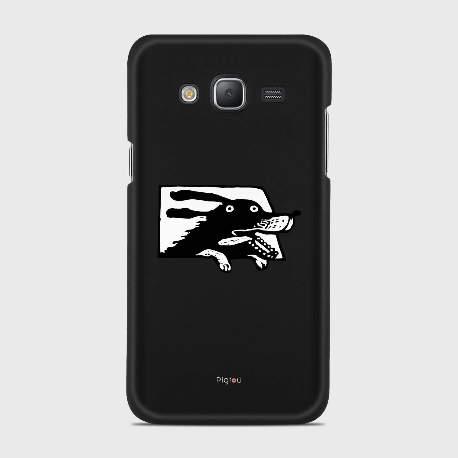 DOG IN A CAR Samsung Galaxy J5 (2015) case - thin fit matte black (D74)