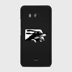 DOG IN A CAR HTC U11 case - thin fit matte black (D74)