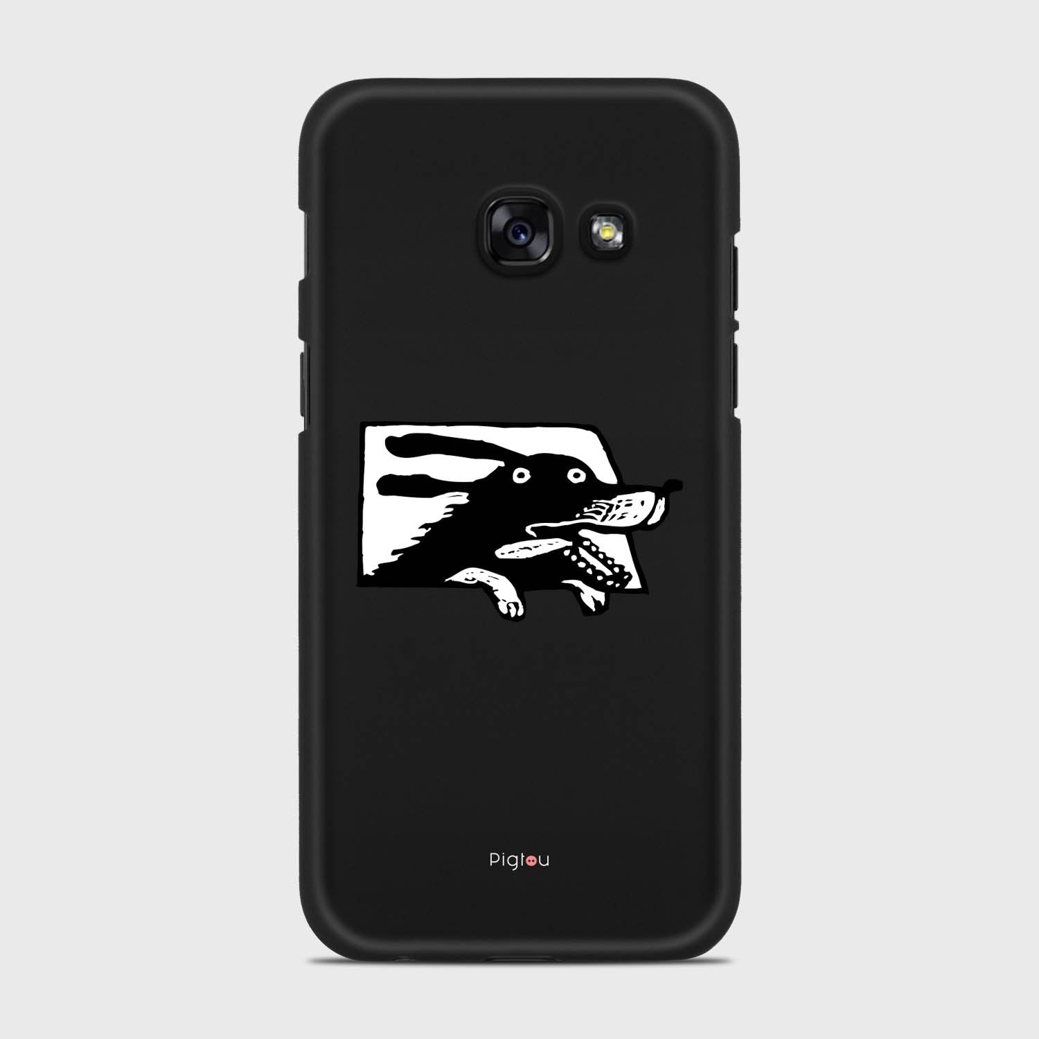 DOG IN A CAR Samsung Galaxy A3 (2017) case - thin fit matte black (D74)
