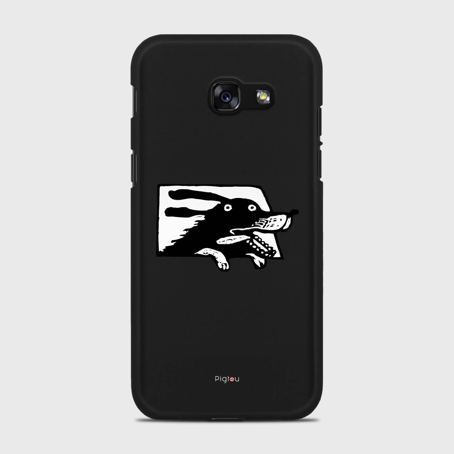 DOG IN A CAR Samsung Galaxy A5 (2017) case - thin fit matte black (D74)