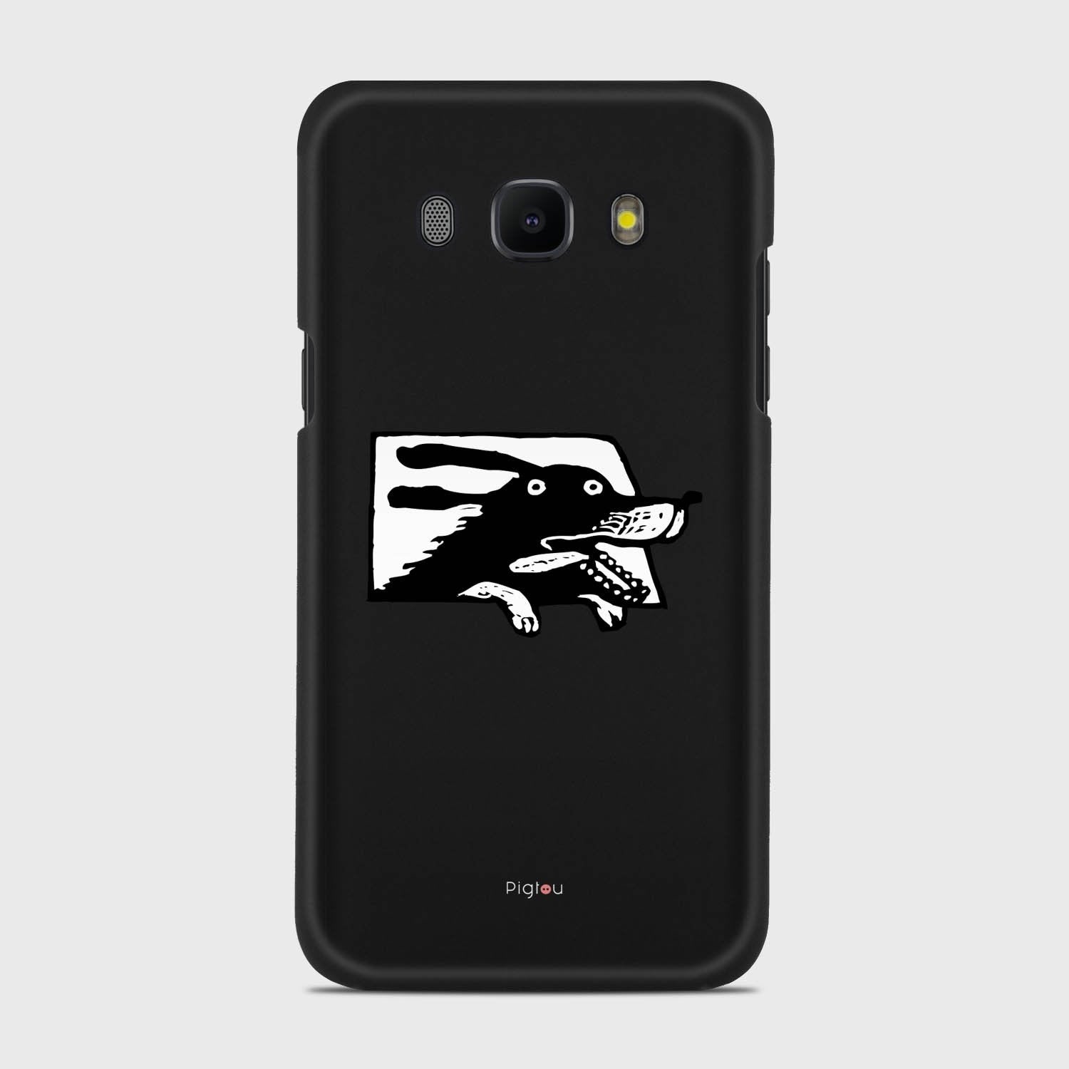 DOG IN A CAR Samsung Galaxy J5 (2016) case - thin fit matte black (D74)