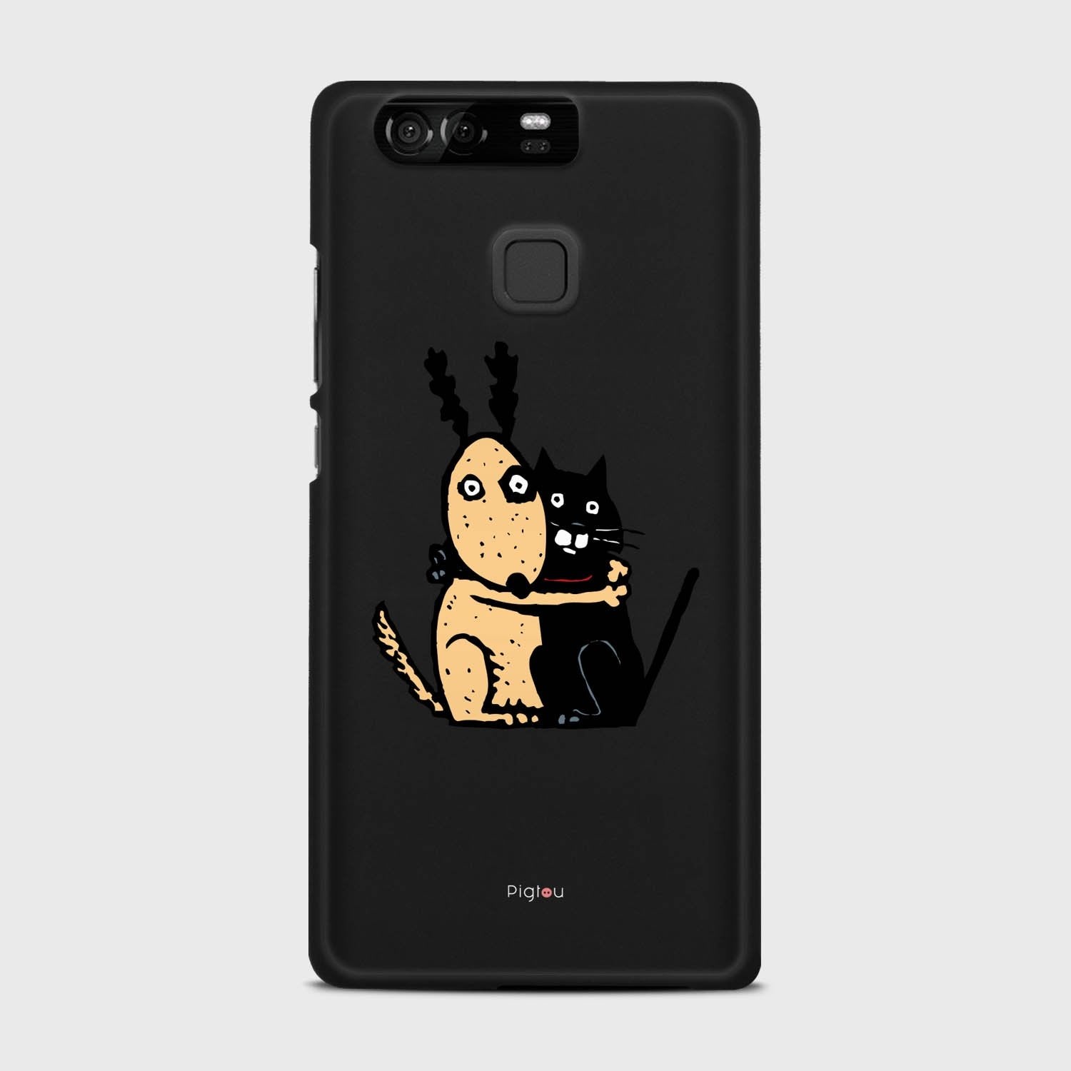 BROTHERS Huawei P9 case - thin fit matte black (D75)
