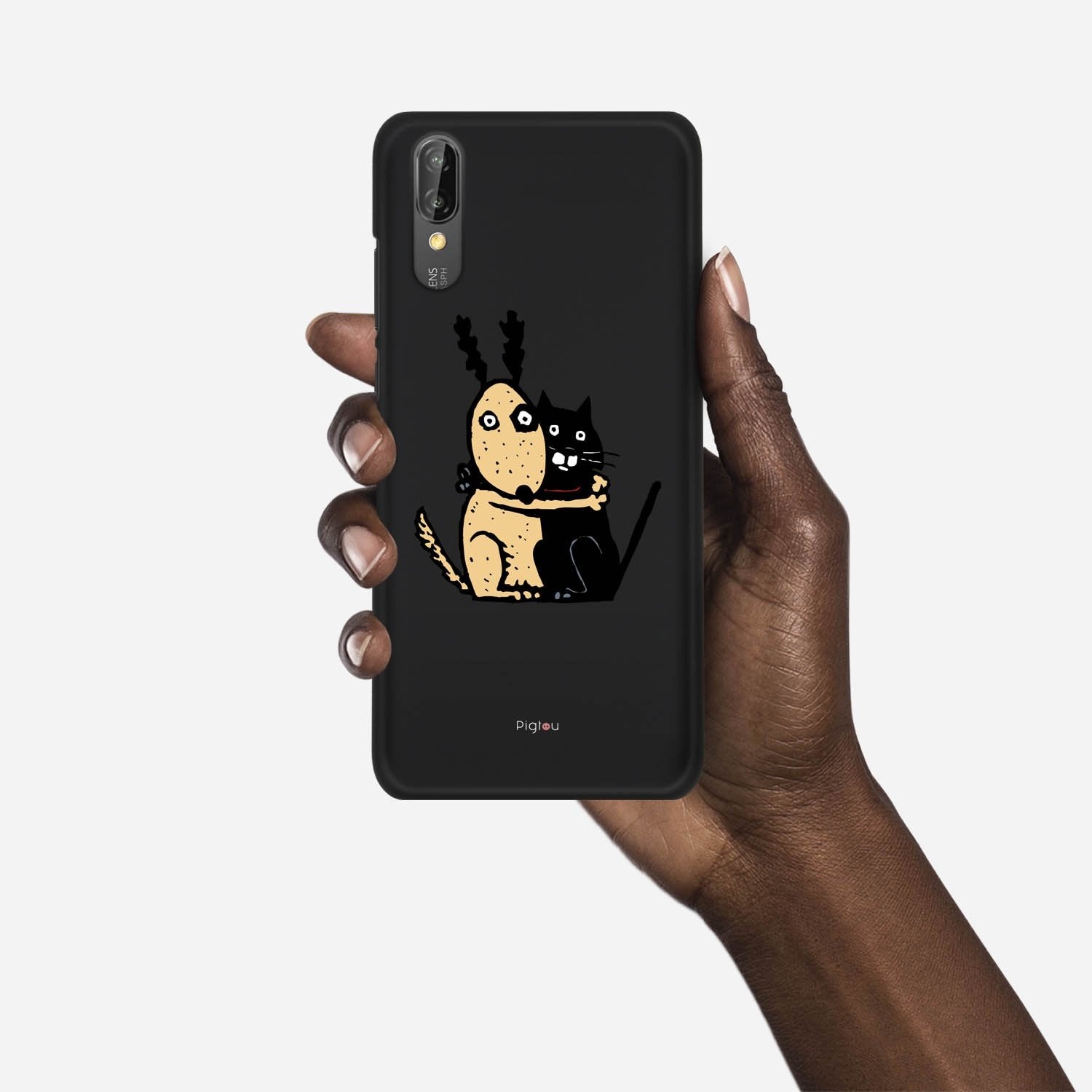 BROTHERS Huawei P20 case - thin fit matte black (D75)