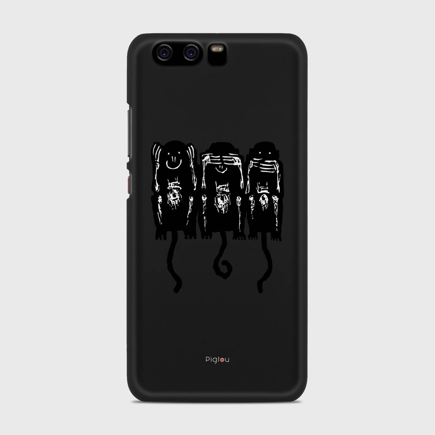THREE MONKEYS Huawei P10 case - thin fit matte black (D76)