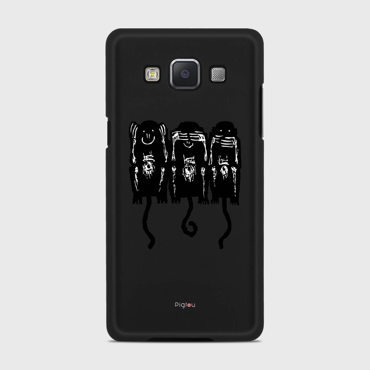 THREE MONKEYS Samsung Galaxy A5 (2015) case - thin fit matte black (D76)
