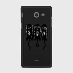 THREE MONKEYS Samsung Galaxy J5 (2017) Verizon case - thin fit matte black (D76)