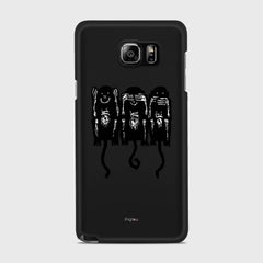 THREE MONKEYS Samsung Galaxy Note 5 case - thin fit matte black (D76)