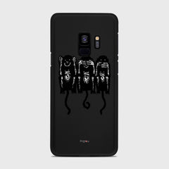 THREE MONKEYS Samsung Galaxy S9 case - thin fit matte black (D76)