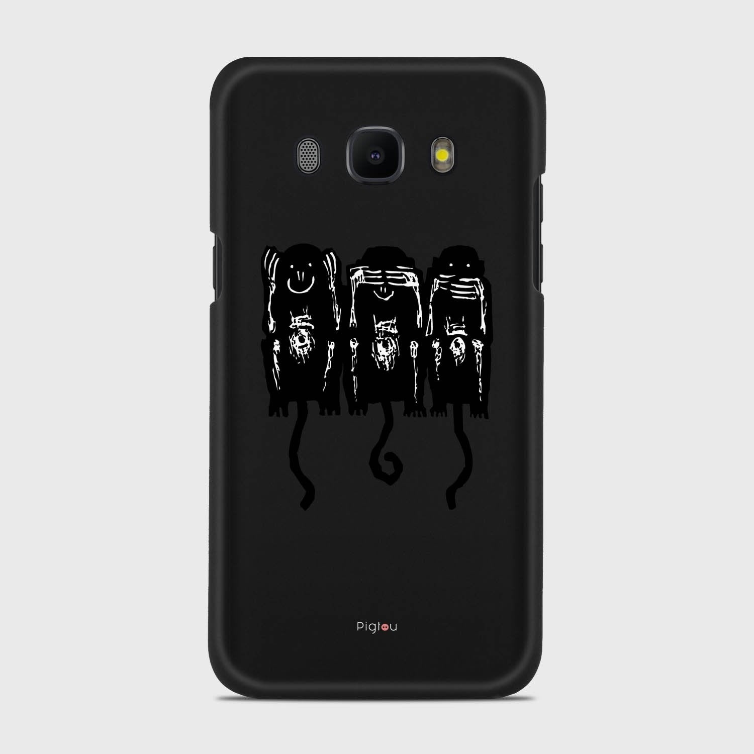 THREE MONKEYS Samsung Galaxy J5 (2016) case - thin fit matte black (D76)