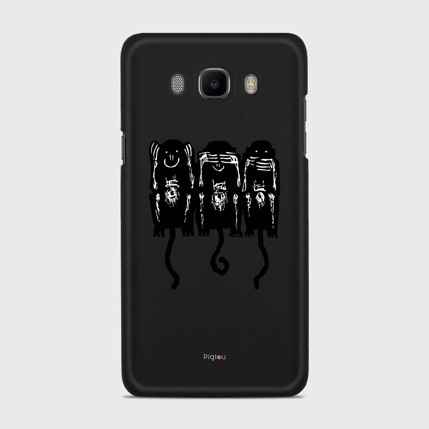 THREE MONKEYS Samsung Galaxy J7 (2016) case - thin fit matte black (D76)