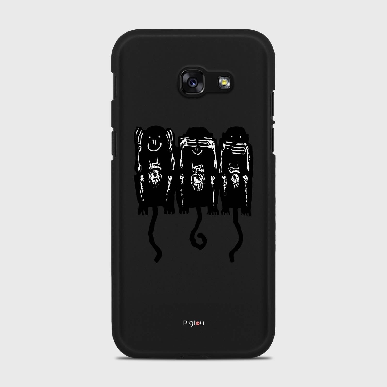 THREE MONKEYS Samsung Galaxy A5 (2017) case - thin fit matte black (D76)