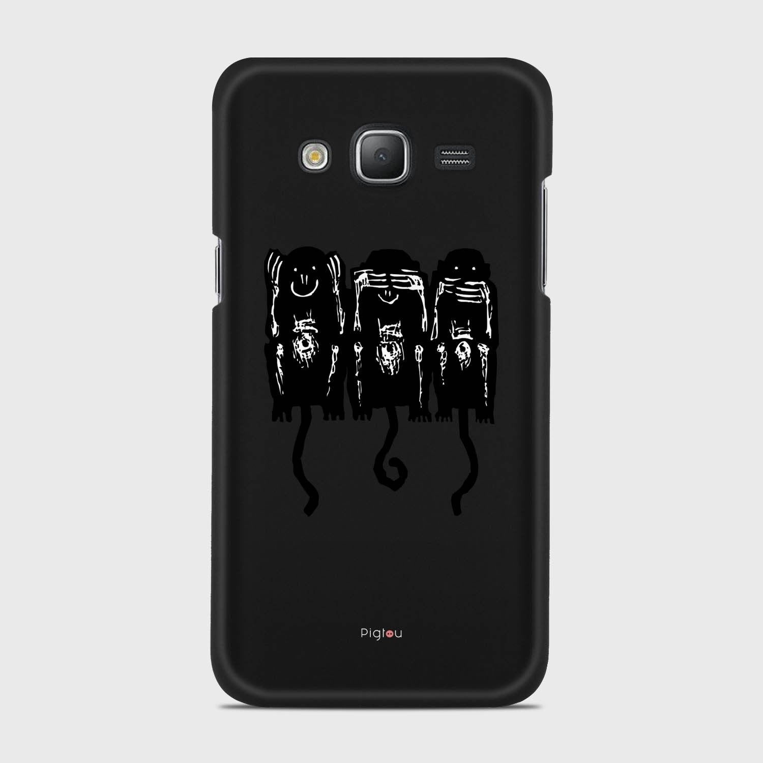 THREE MONKEYS Samsung Galaxy J5 (2015) case - thin fit matte black (D76)