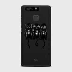 THREE MONKEYS Huawei P9 case - thin fit matte black (D76)