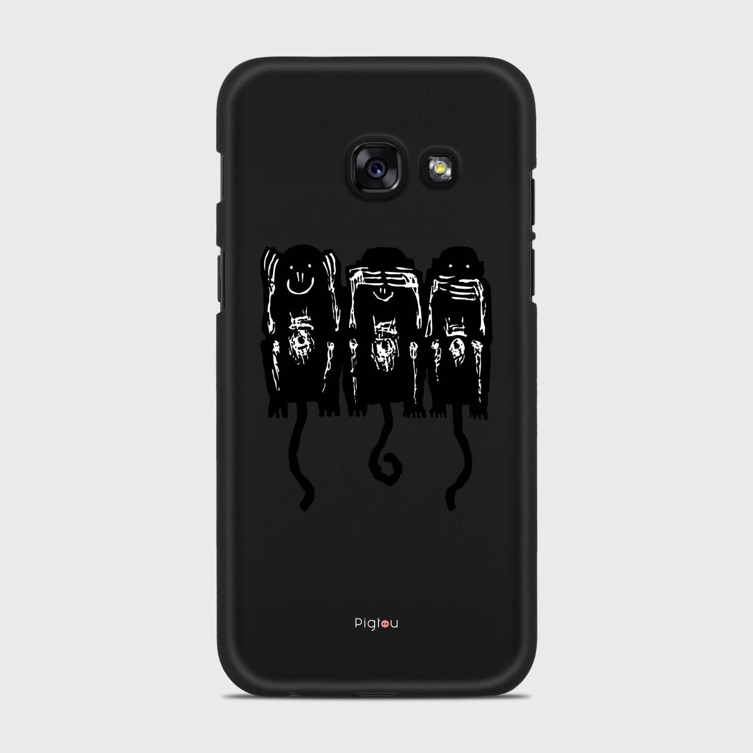 THREE MONKEYS Samsung Galaxy A3 (2017) case - thin fit matte black (D76)