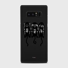 THREE MONKEYS Samsung Galaxy Note 8 case - thin fit matte black (D76)