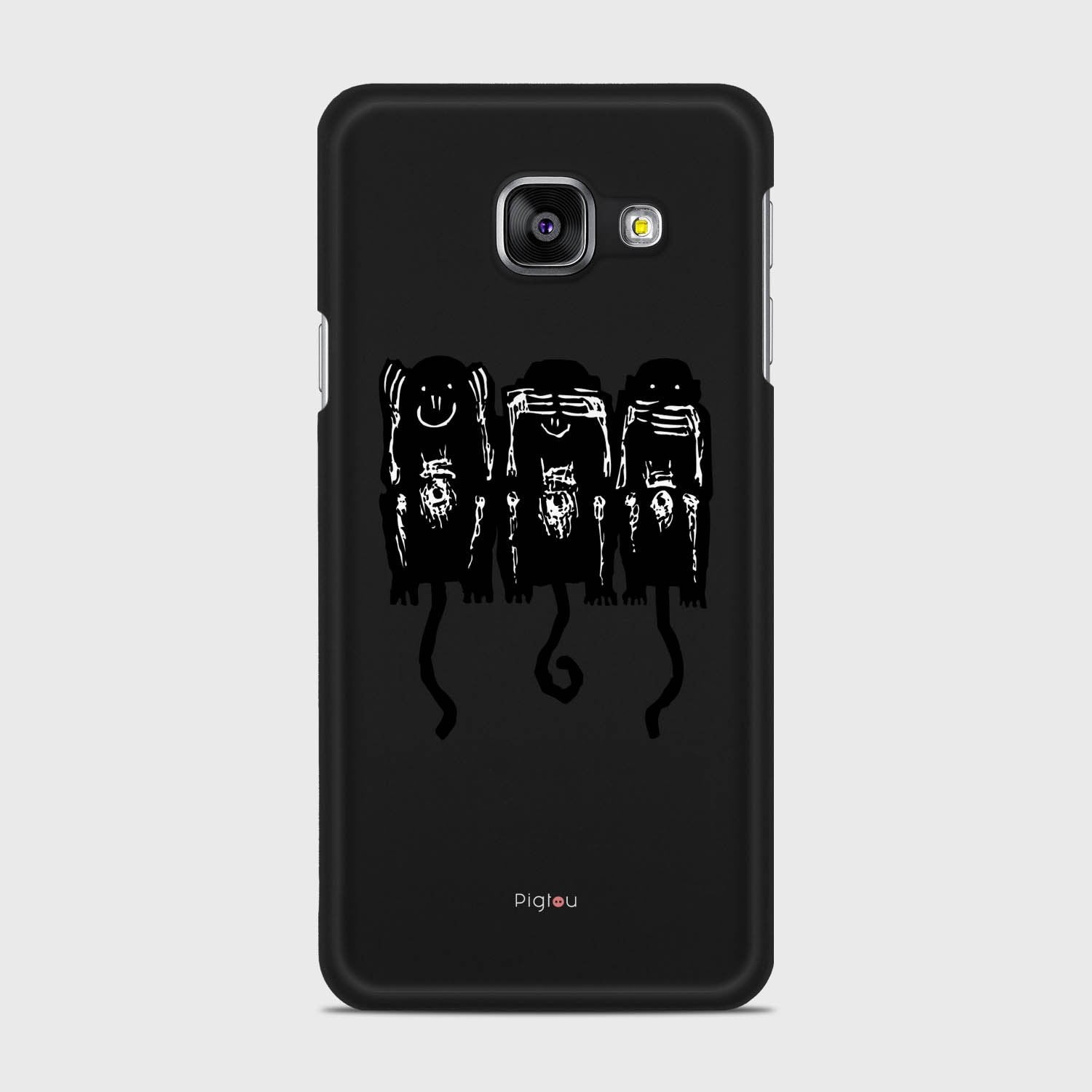 THREE MONKEYS Samsung Galaxy A3 (2016) case - thin fit matte black (D76)