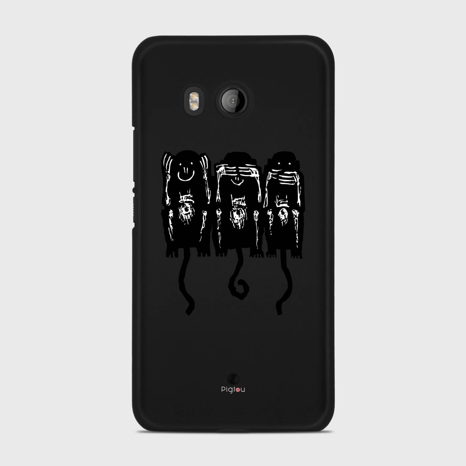 THREE MONKEYS HTC U11 case - thin fit matte black (D76)
