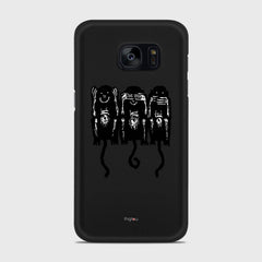 THREE MONKEYS Samsung Galaxy S7 Edge case - thin fit matte black (D76)