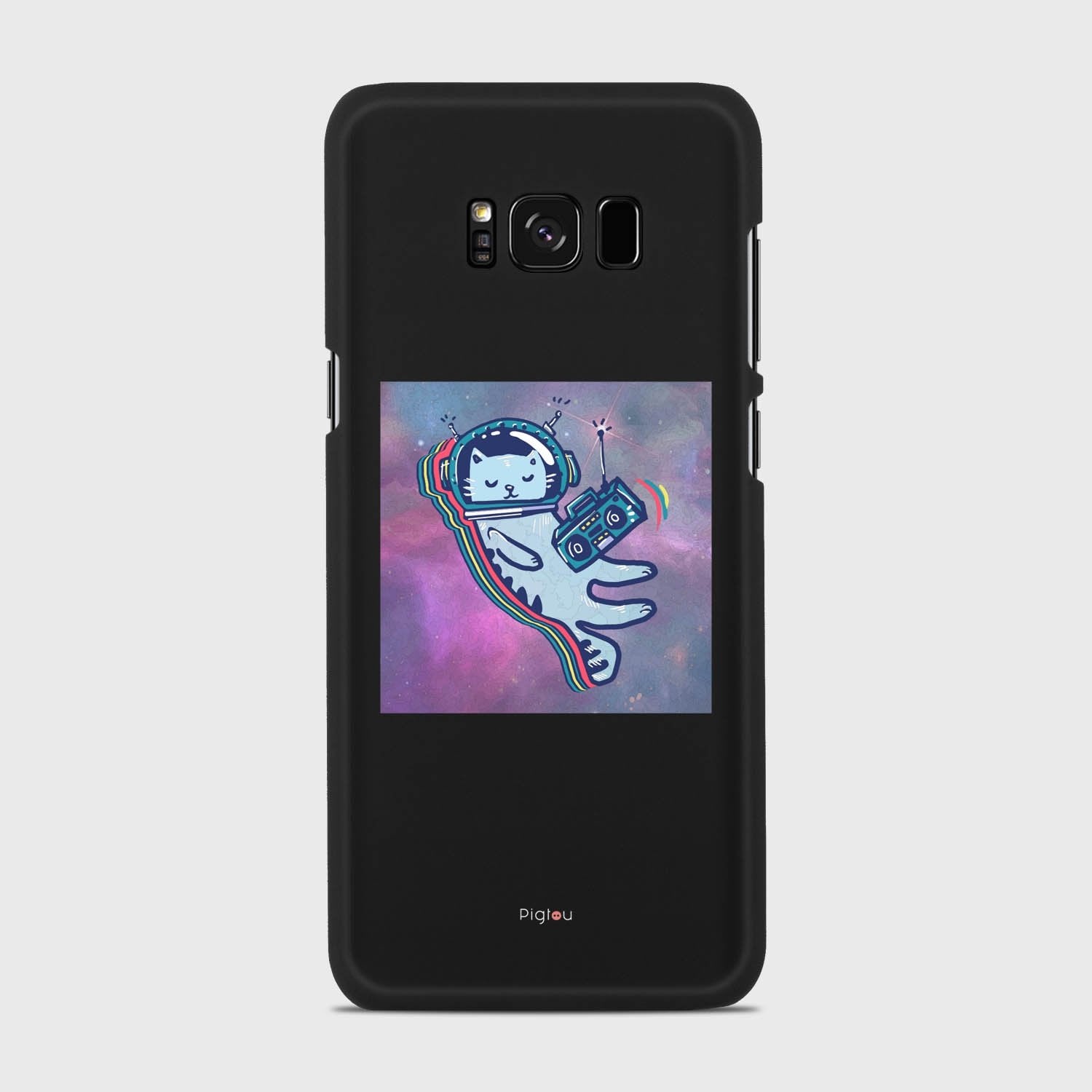 LUNAR CAT Samsung Galaxy S8 Plus case - thin fit matte black (D77)