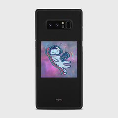 LUNAR CAT Samsung Galaxy Note 8 case - thin fit matte black (D77)