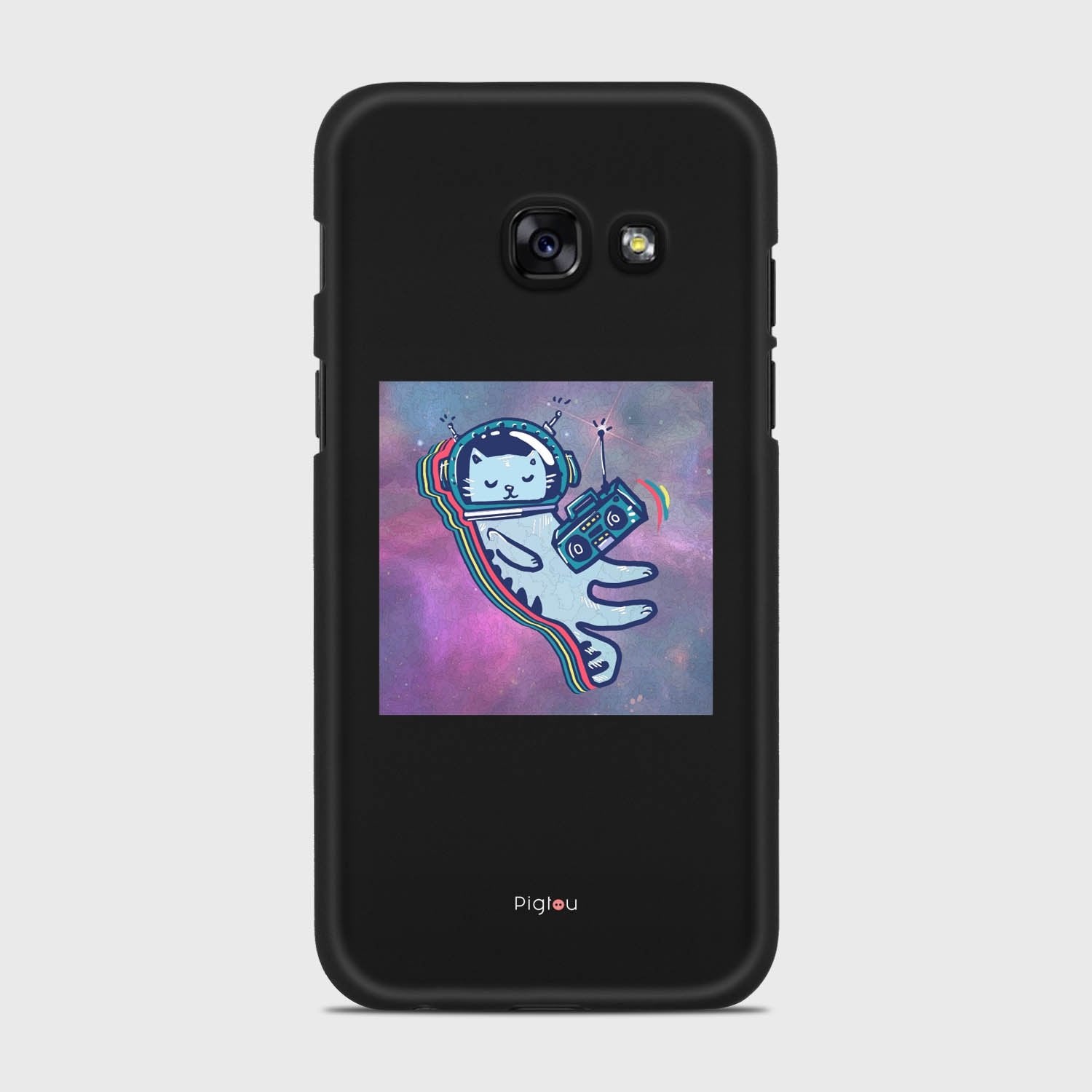 LUNAR CAT Samsung Galaxy A3 (2017) case - thin fit matte black (D77)