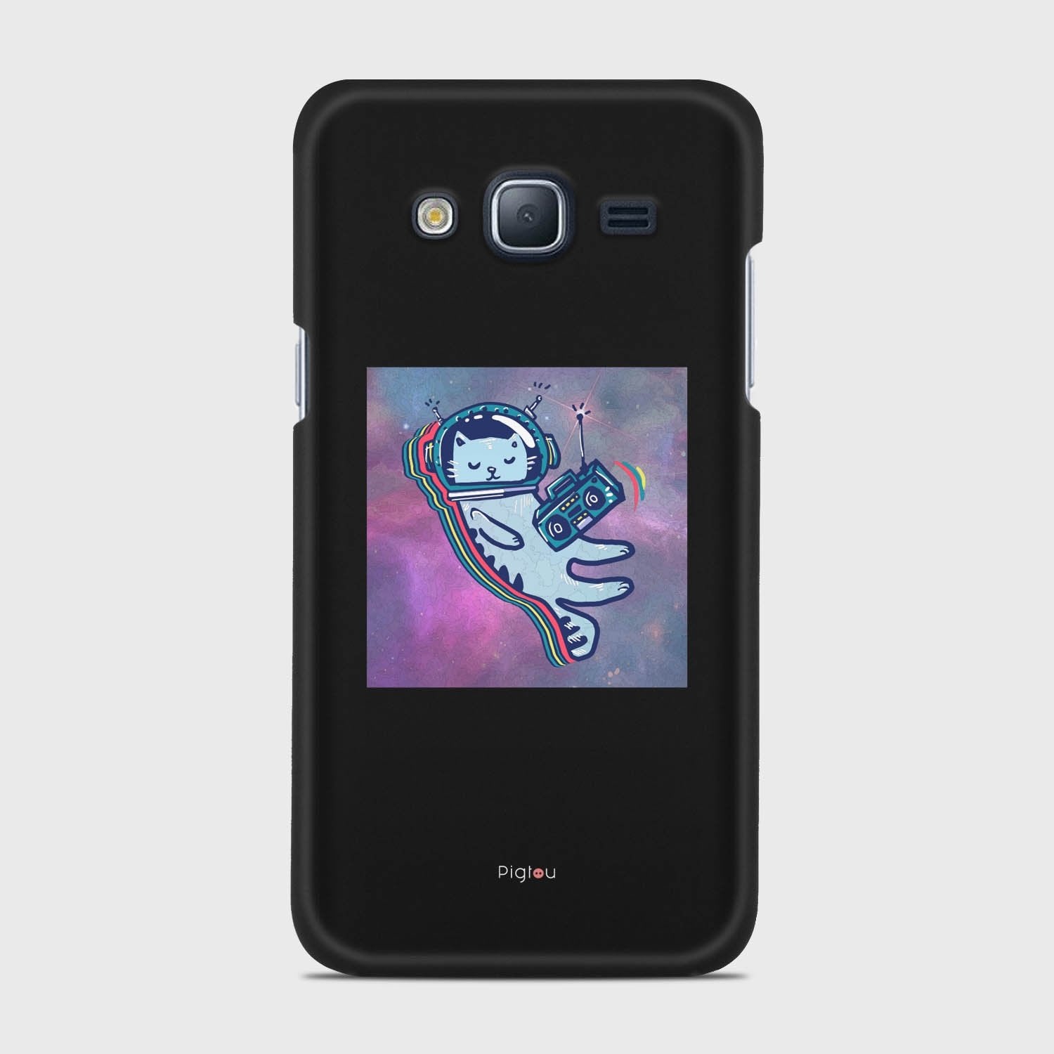 LUNAR CAT Samsung Galaxy J3 (2016) case - thin fit matte black (D77)