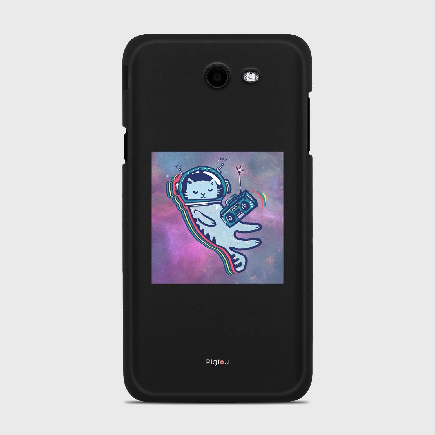 LUNAR CAT Samsung Galaxy J7 (2017) Verizon case - thin fit matte black (D77)