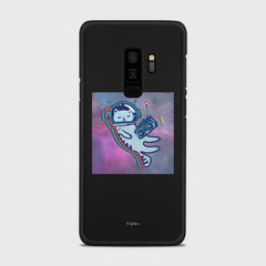 LUNAR CAT Samsung Galaxy S9 Plus case - thin fit matte black (D77)
