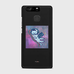 LUNAR CAT Huawei P9 case - thin fit matte black (D77)