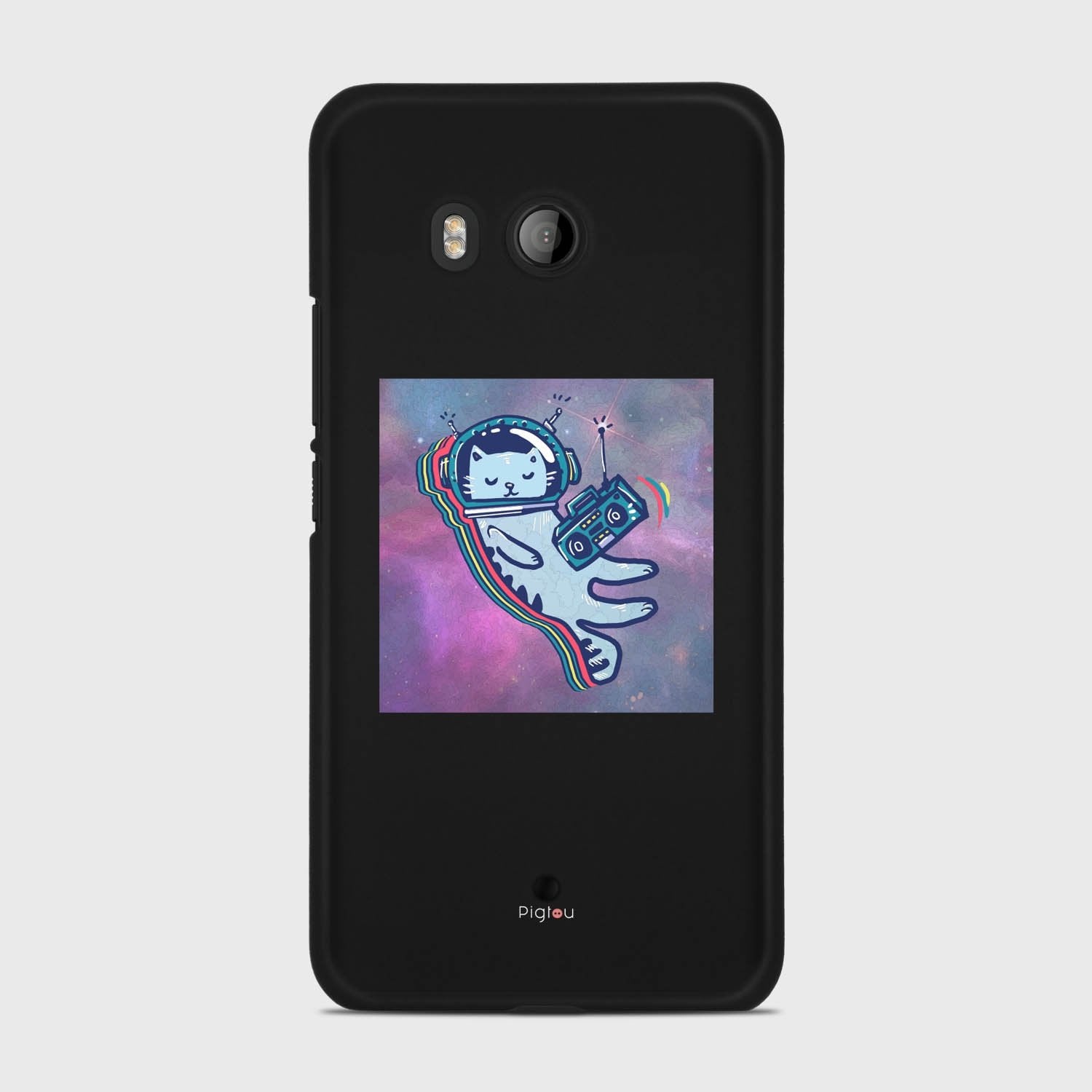 LUNAR CAT HTC U11 case - thin fit matte black (D77)