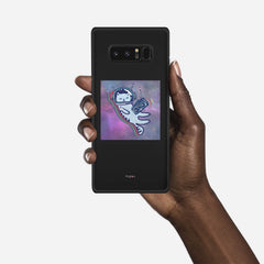 LUNAR CAT Samsung Galaxy Note 8 case - thin fit matte black (D77)