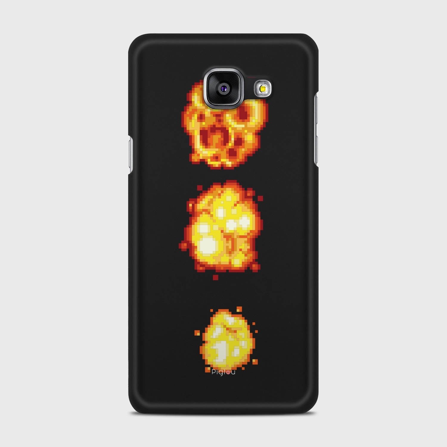 PIXELATED EXPLOSION Samsung Galaxy A5 (2016) case - thin fit matte black (D78)