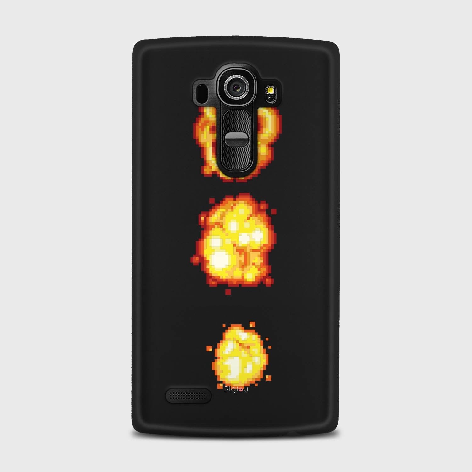 PIXELATED EXPLOSION LG G4 case - thin fit matte black (D78)