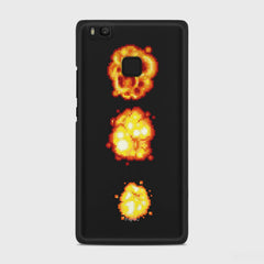 PIXELATED EXPLOSION Huawei P9 Lite case - thin fit matte black (D78)