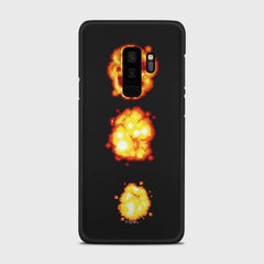 PIXELATED EXPLOSION Samsung Galaxy S9 Plus case - thin fit matte black (D78)
