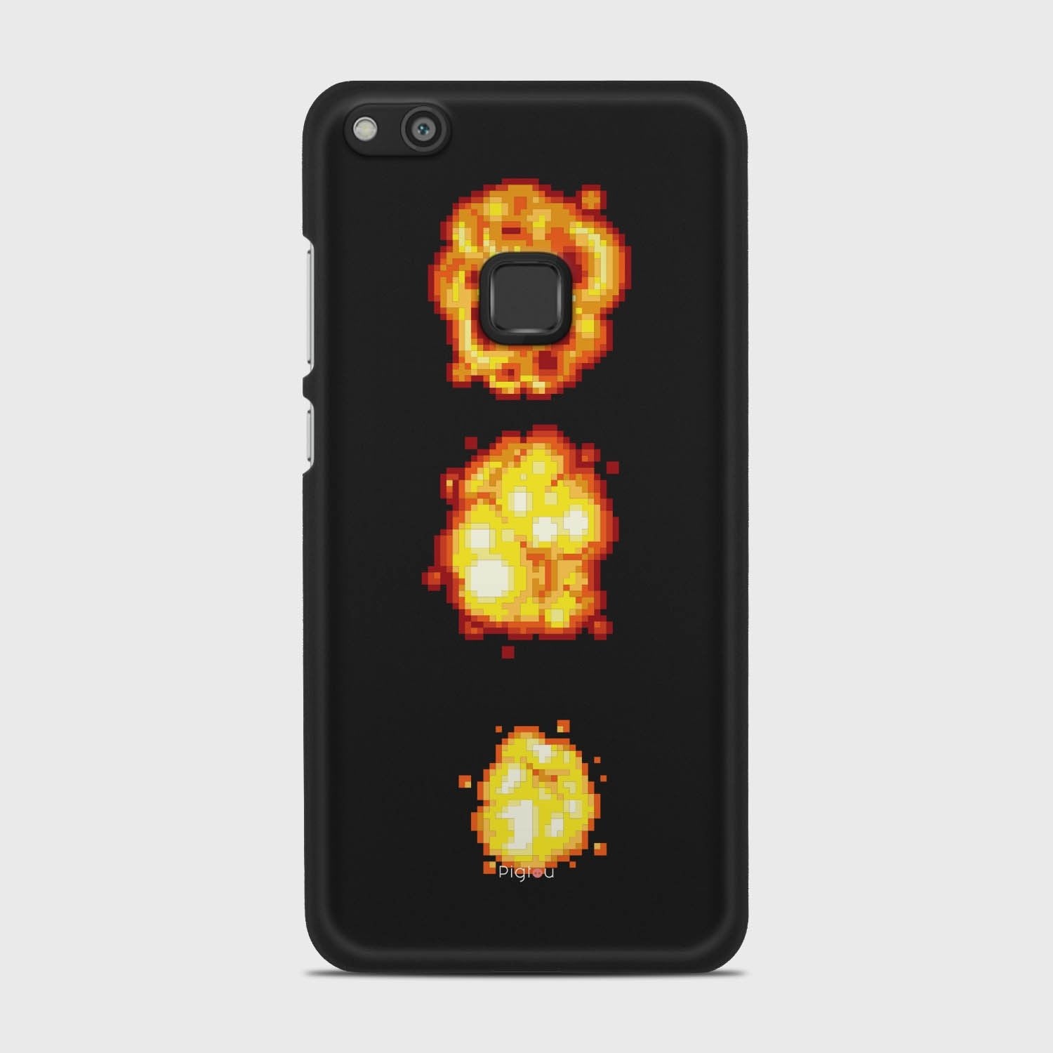 PIXELATED EXPLOSION Huawei P10 Lite case - thin fit matte black (D78)