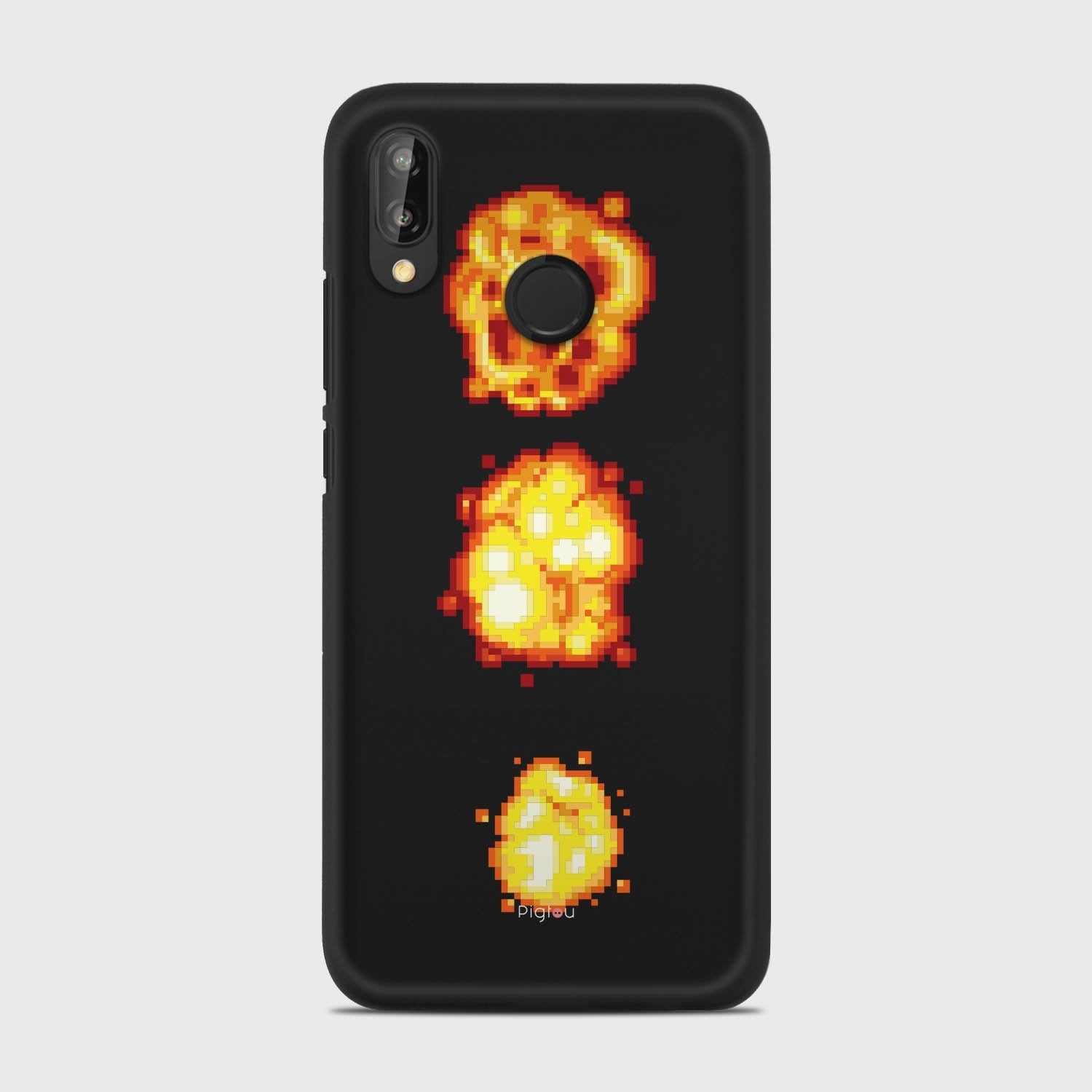 PIXELATED EXPLOSION Huawei P20 Lite case - thin fit matte black (D78)