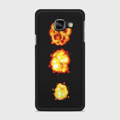 PIXELATED EXPLOSION Samsung Galaxy A3 (2016) case - thin fit matte black (D78)