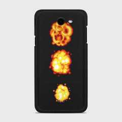 PIXELATED EXPLOSION Samsung Galaxy J7 (2017) Verizon case - thin fit matte black (D78)