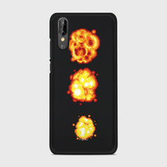 PIXELATED EXPLOSION Huawei P20 case - thin fit matte black (D78)