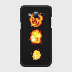 PIXELATED EXPLOSION Samsung Galaxy J3 (2016) case - thin fit matte black (D78)