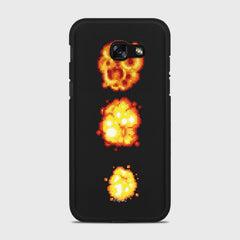 PIXELATED EXPLOSION Samsung Galaxy A5 (2017) case - thin fit matte black (D78)