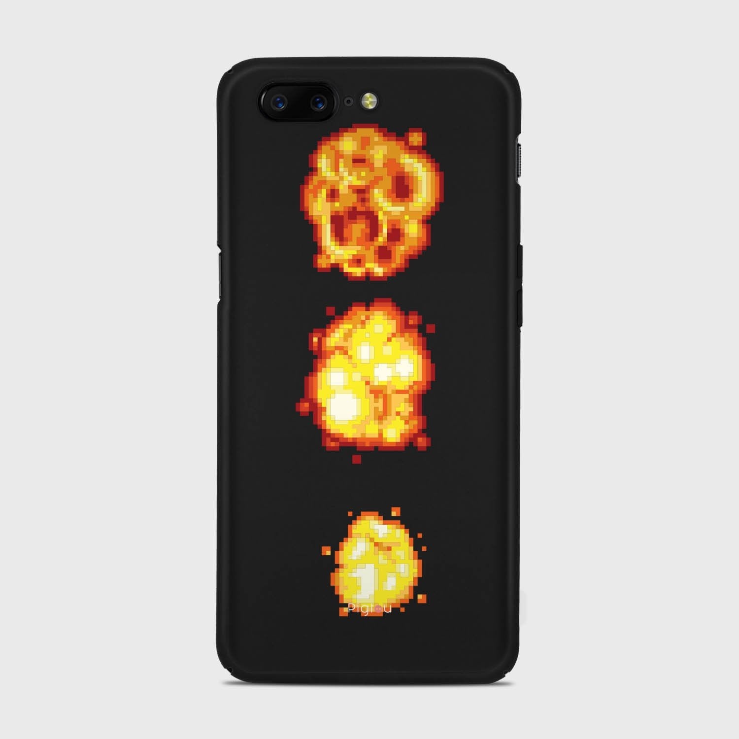 PIXELATED EXPLOSION Samsung Galaxy A3 (2015) case - thin fit matte black (D78)