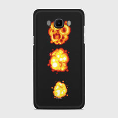 PIXELATED EXPLOSION Samsung Galaxy J7 (2016) case - thin fit matte black (D78)